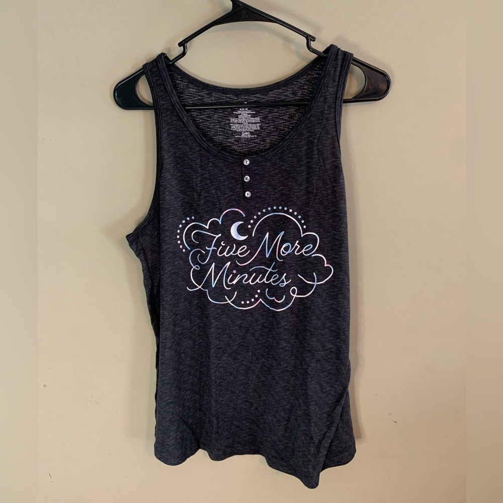 Secret Treasures Gray Sleeveless Pajama Tank